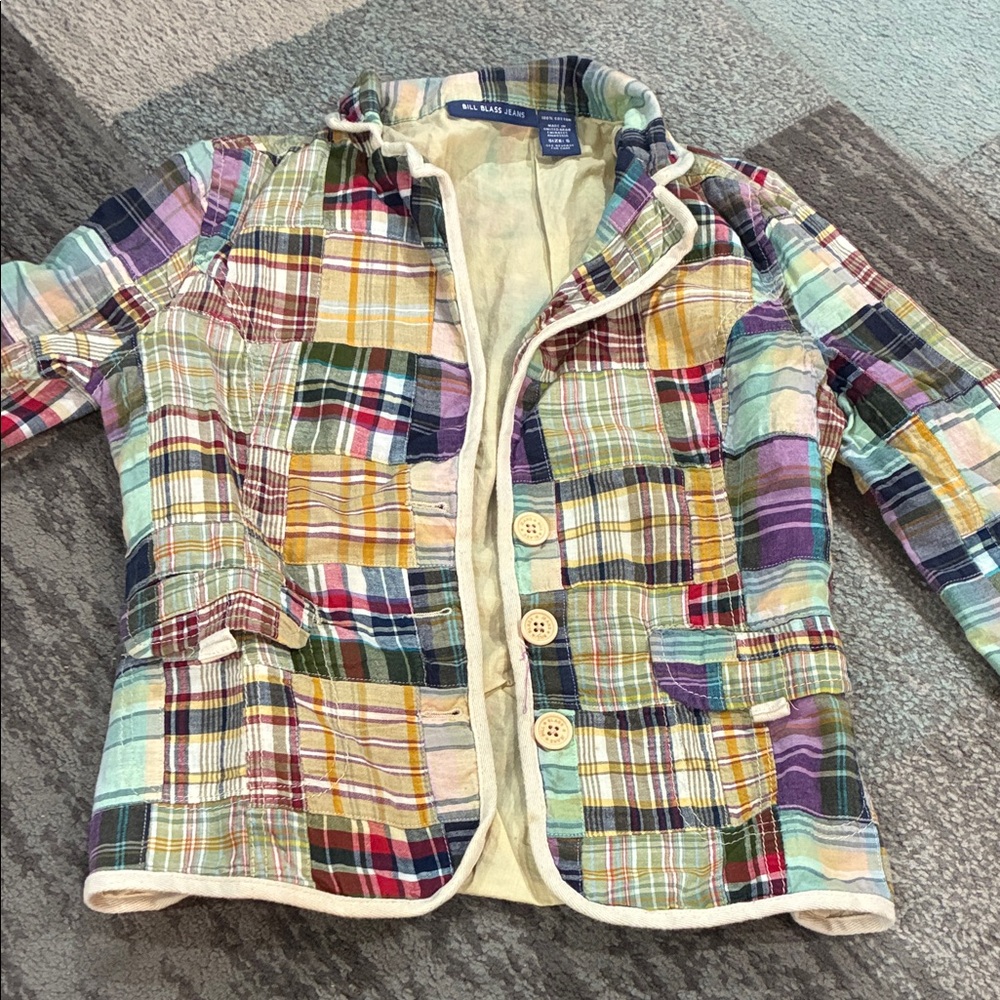 Bill Blass Colorful Patchwork Jacket - image 1